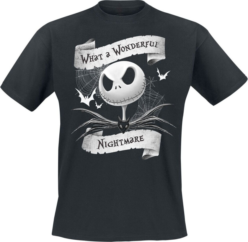 Disney T-skjorte - What A Wonderful Nightmare - S til XXL - Herrer - svart