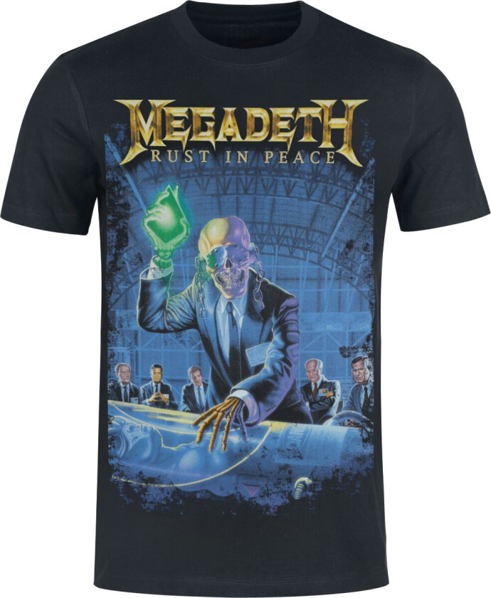 T-skjorte - Rust in peace - Heavyweight - S til 3XL - Herrer - svart