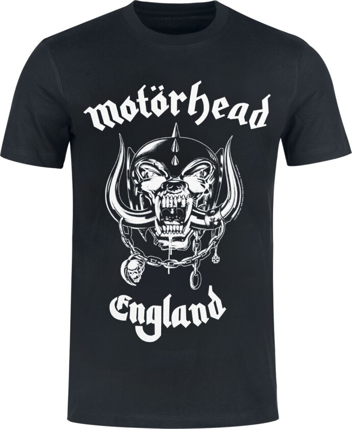 T-skjorte - England Heavyweight - S til 5XL - Herrer - svart