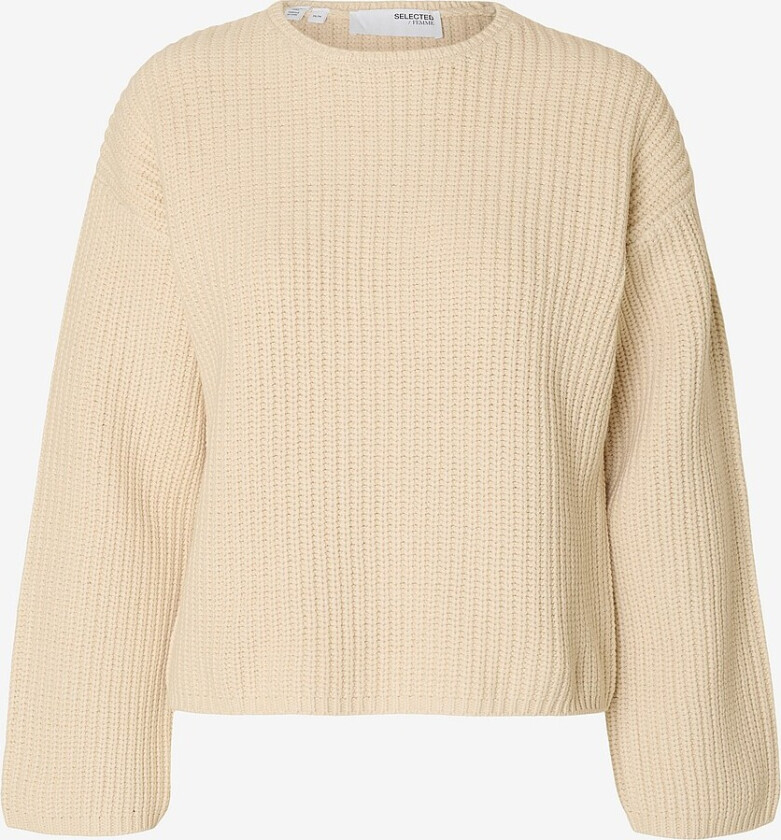 Genser slfSelma Sus LS Knit O-neck - Grå