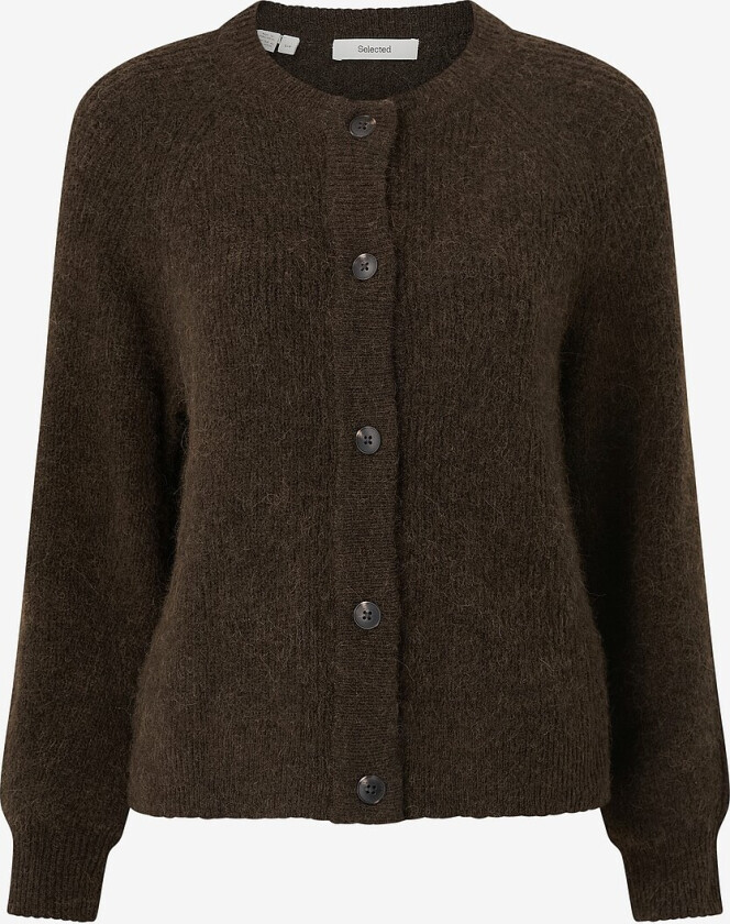 Kofte slfLulu LS Knit Short Cardigan - Brun