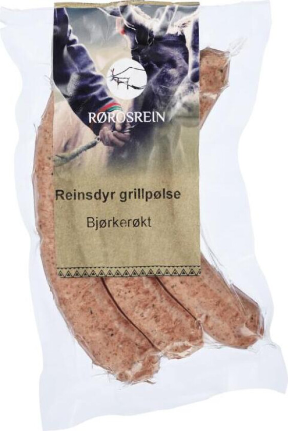 Grillpølse Reinsdyr Røkt 300g