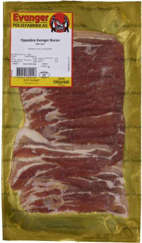 bacon skivet Eldhusrøkt Ca200g