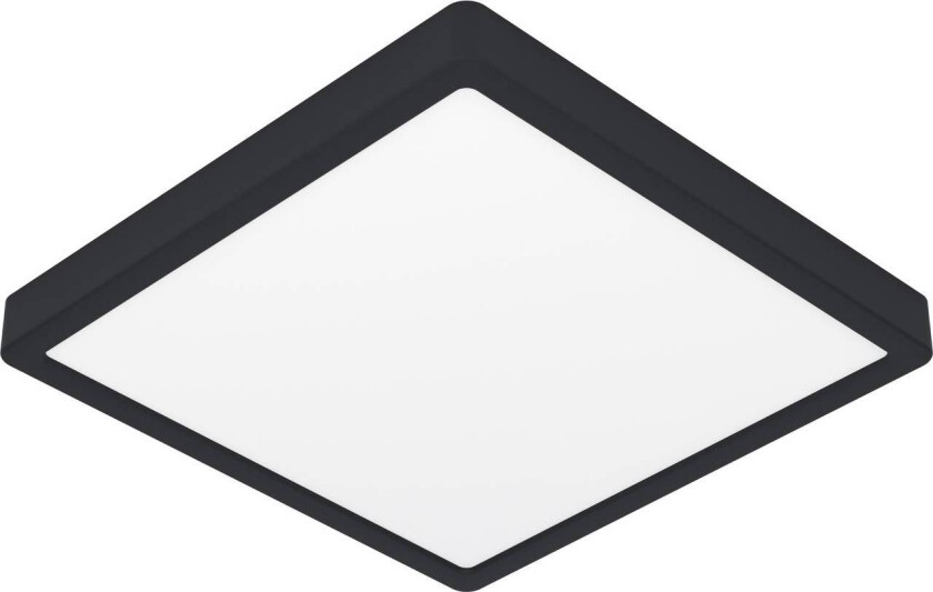 Smart-LED-utenpåliggende lampe Fueva 6-Z, svart, 39 cm