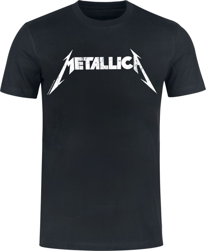 Metallica T-skjorte - Textured Logo Heavyweight - S til XXL - Herrer - svart