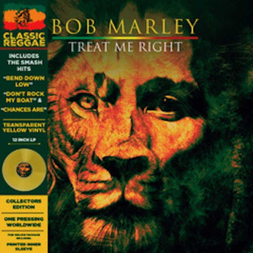 Bob Marley Treat Me Right Yellow LP/Vinyl