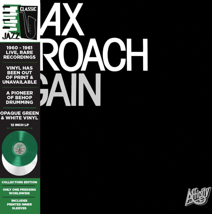 Max Roach Again Opaque Green & White LP/Vinyl