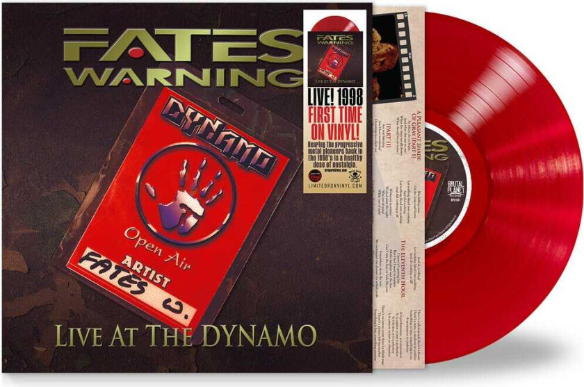 Fates Warning Live At The Dynamo Crimson Red LP/Vinyl