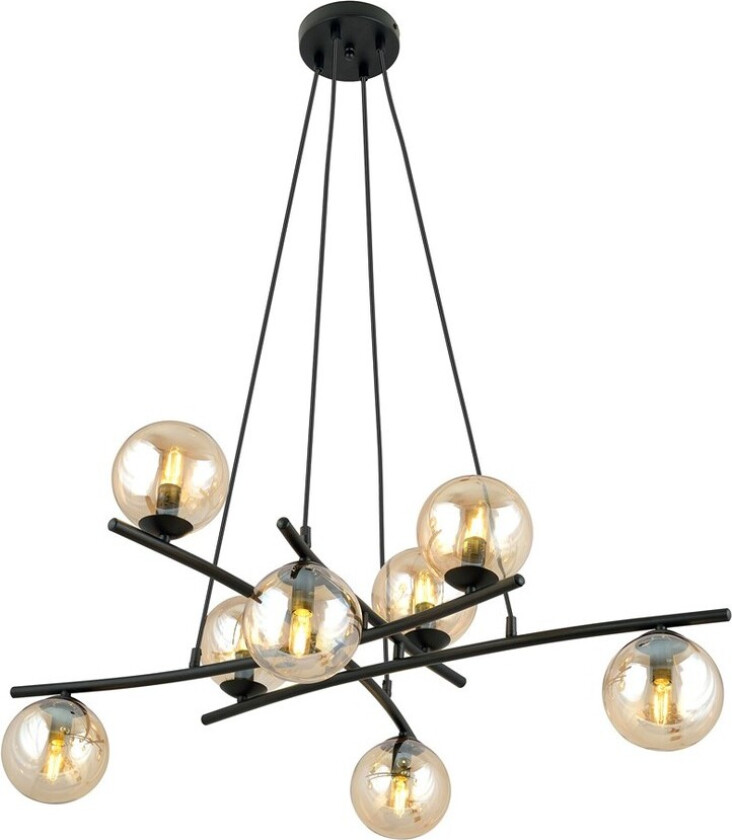 Essa 8 Rav pendellampe - Ø14 cm, E14, 230V, uten lyspære