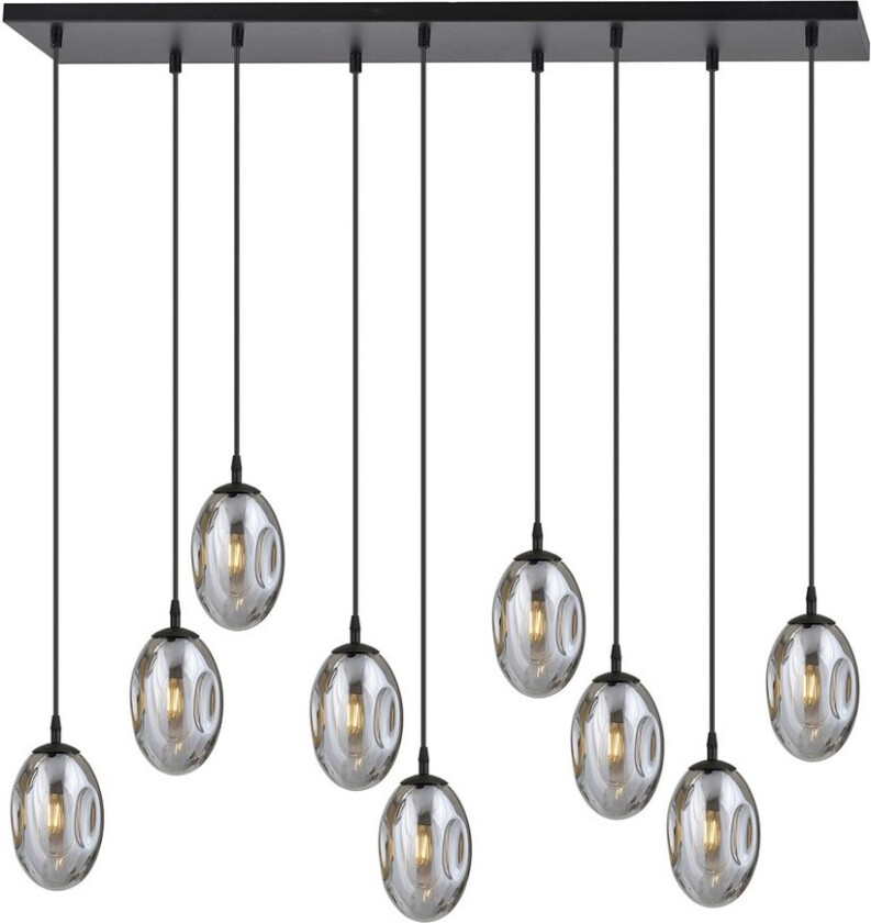 Astral 9 Sort/Grafitt pendellampe - Ø12 cm, E14, 230V, uten lyskilde