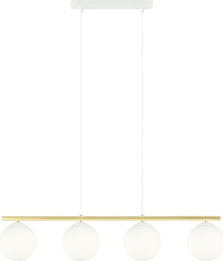 Allora 4 Hvitt/Opal pendellampe - Ø14 cm, E14, 230V, uten lyskilde