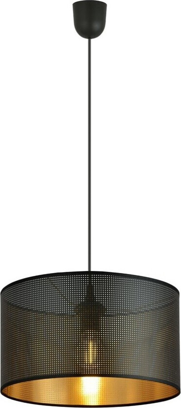 Aston 1 Sort/Gull pendellampe - Ø35 cm, E27, 230V, uten lyspære