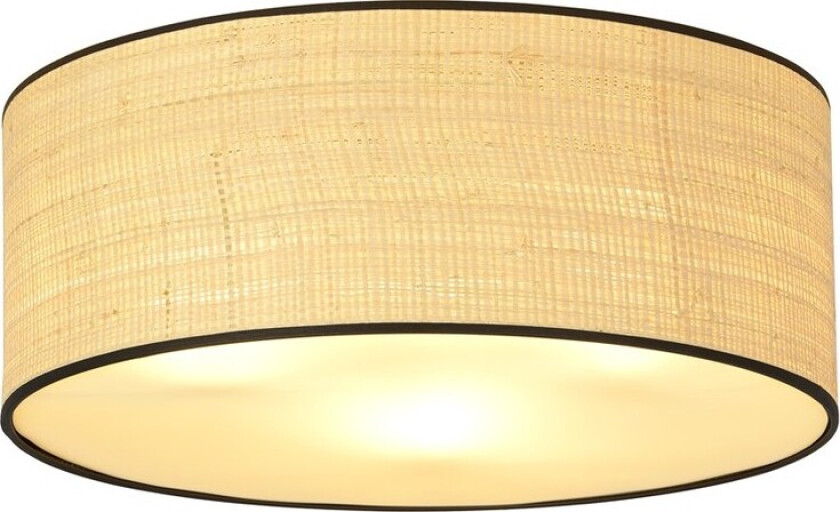 Aston 3 Rattan taklampe - Ø50 cm, E27, 230V, uten lyskilde