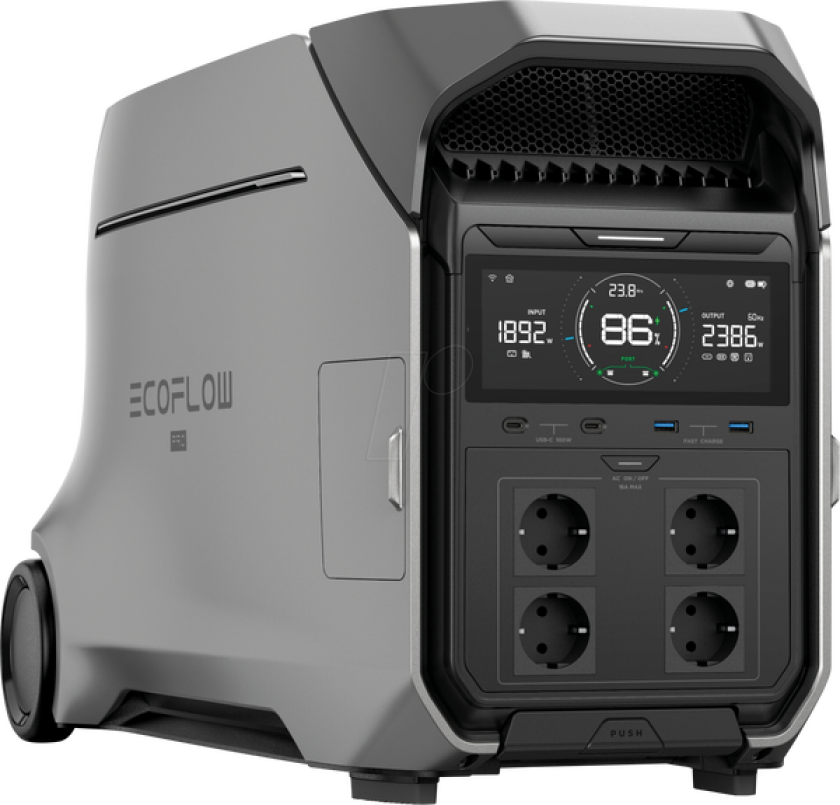 ECOFLOW Delta Pro 3 - Portable Powerstation + Extra Battery (EFDELTAPRO3-EU/PRO3EB)