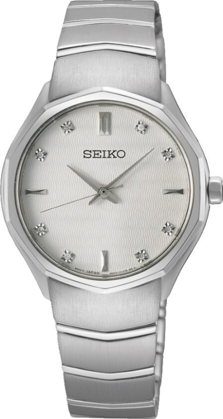 Classic Ladies SUR615P1 - Kvarts - Sølv - Dameklokker - Rustfritt stål - ledd m/pin - Safir