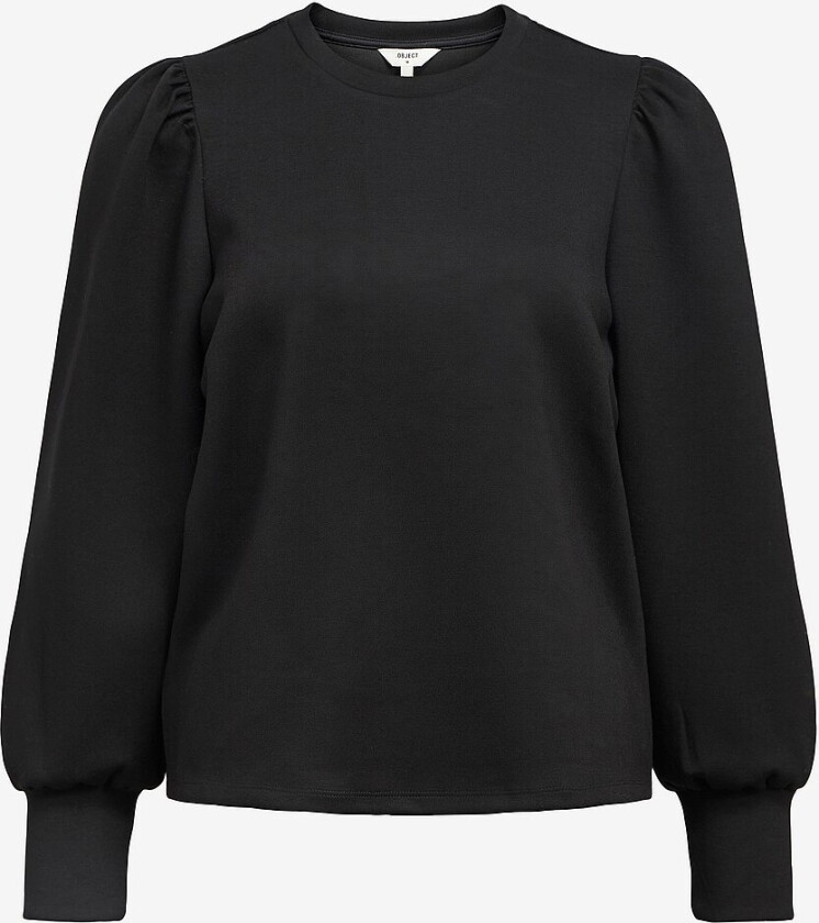 Collegegenser objAndrea RE L/s O-neck Top - Svart