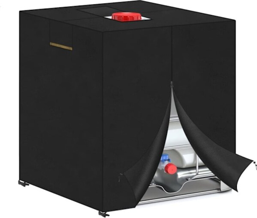 Beskyttende deksel for 1000 L vanntank presenning, IBC regntankdeksel, 1000L tankdeksel (120x100x116cm)