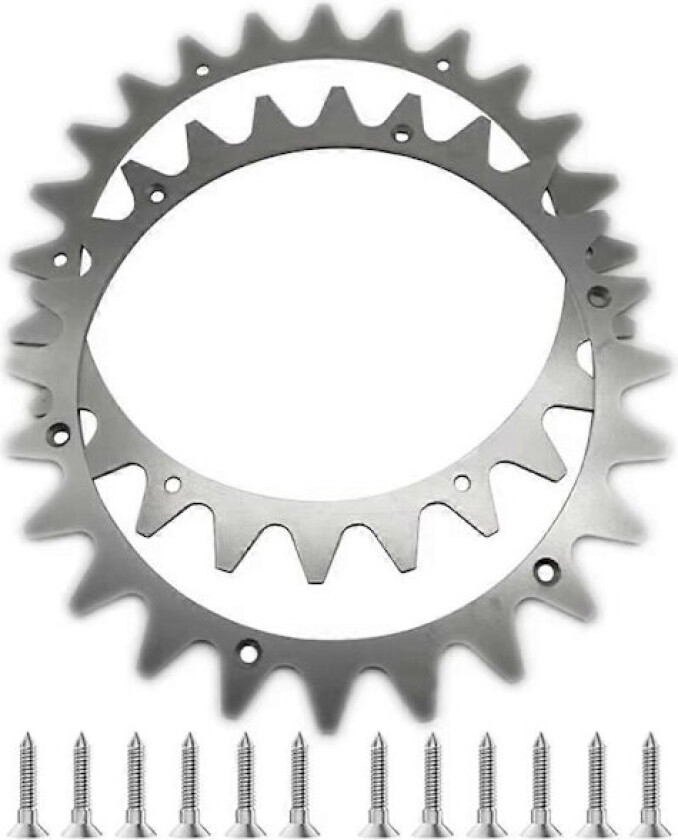 225MM Traction Wheel til Gressklipper Sklisikre Spiker for Landroid L Modeller Robotgressklipper Pigger Traction Aid med Skruer