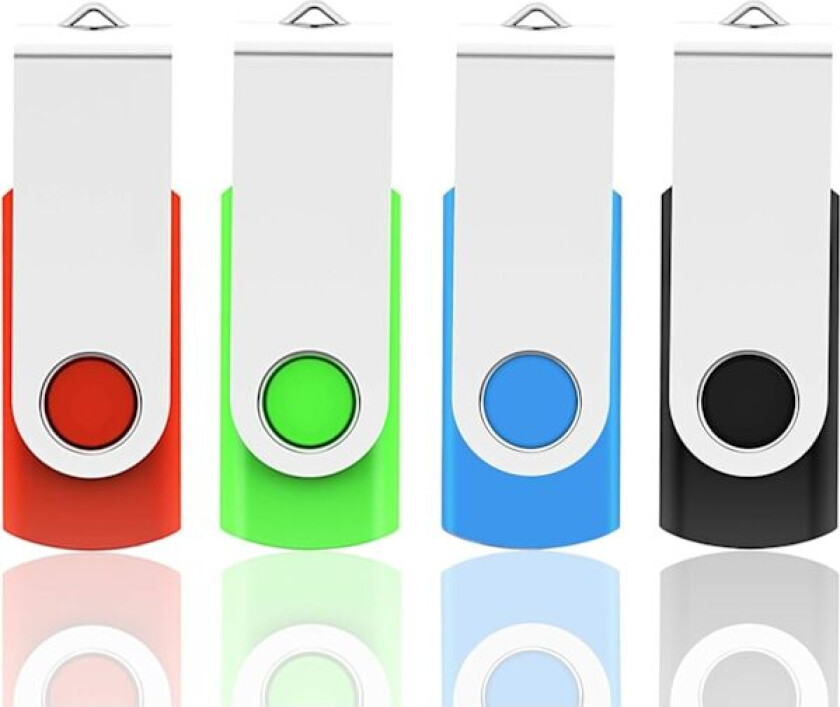 USB-minnepinne 32 GB USB 2.0 Flash-stasjon 4 stk., USB-minnepinne Flash-stasjon Minnepinne Pen-stasjon for bærbar PC Windows