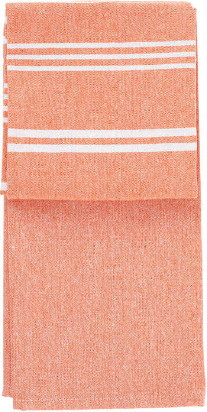 Collection Kjøkkenhåndkle 50x70cm Oransje Striper 2pk