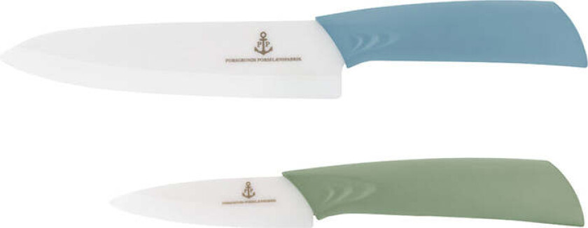 Porsgrunds Porselænsfabrik DeCuisson Knivsett Grønnsakskniv og Kokkekniv