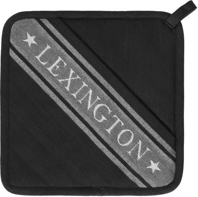 Icons gryteholder stjerne 25x25 cm svart/hvit