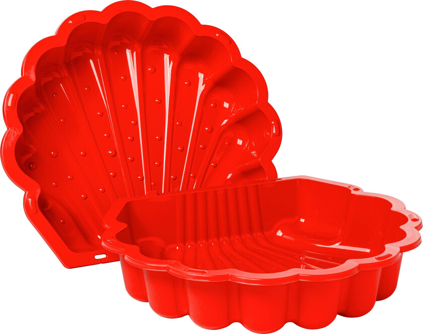 Skjell Sandkasse, Red - Sandkasser - Plast