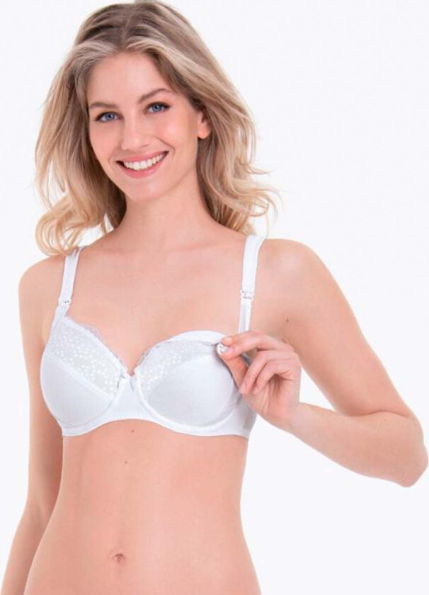 Maternity Miss Orely amme BH, hvit, Størrelse: 85E, Kvinner