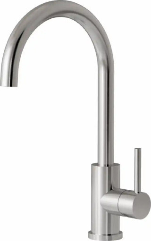 Kubus 140 RS Rund kjøkkenbatteri, Rustfritt stål