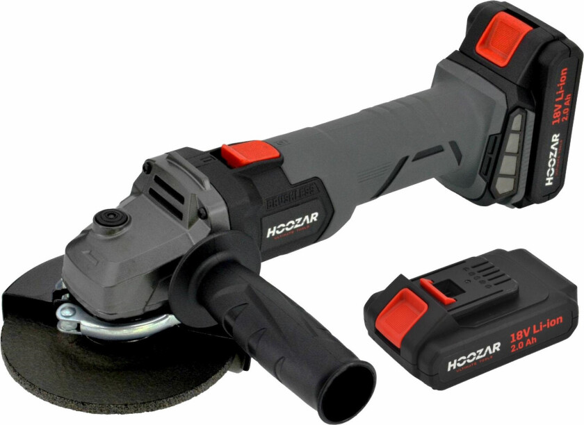 AG10BL vinkelsliper 125mm 18V 2x2,0Ah (børsteløs)