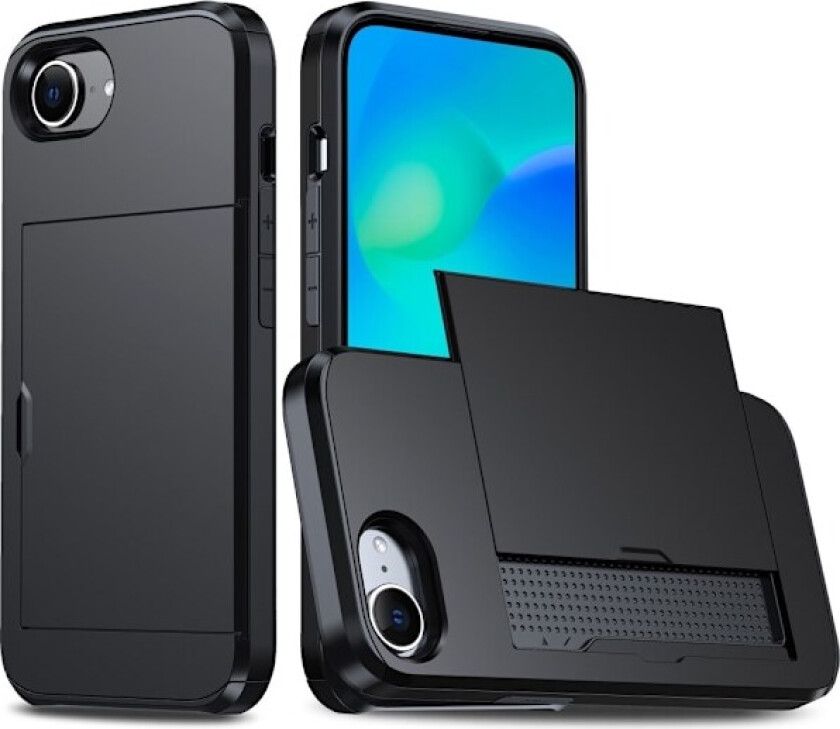 Til iPhone 16e -deksel med kortholder