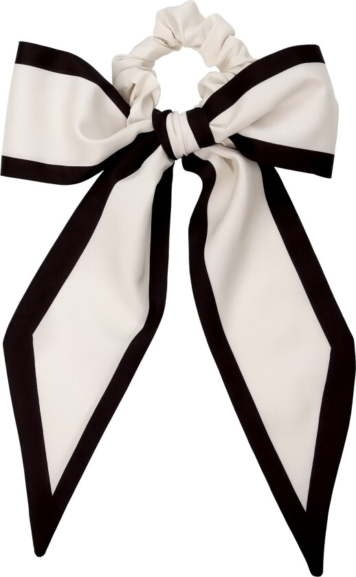 Bow Cream Striped White