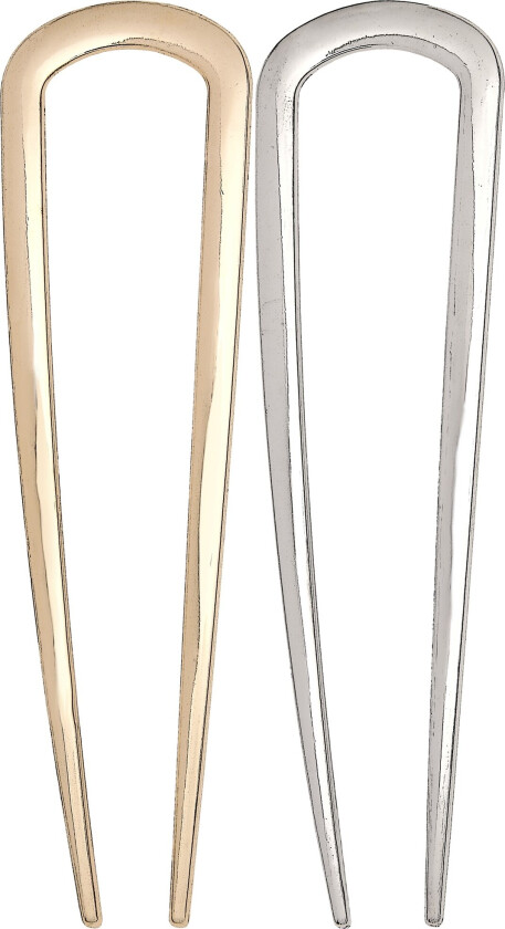 French Duo Metallic Hair Pins