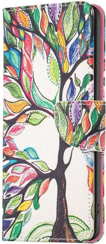 Samsung Galaxy Xcover 7 Flip Deksel med 2 Kortholdere - Fargerikt Tre