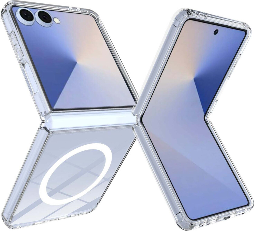 Samsung Galaxy Z Flip7 Hybrid Plast Deksel - MagSafe Kompatibel - Gjennomsiktig