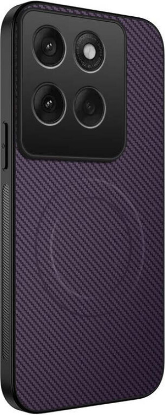 Motorola Edge 60 / Edge 60 Fusion Hybrid Deksel med Mønster - MagSafe Kompatibel - Lilla