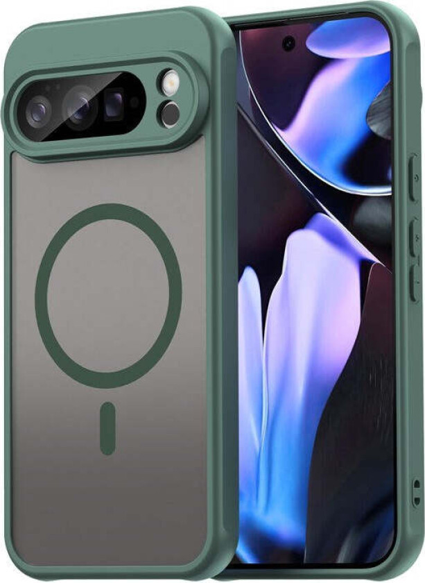 Google Pixel 10 Pro XL Hybrid Plast Deksel - MagSafe Kompatibel - Grønn