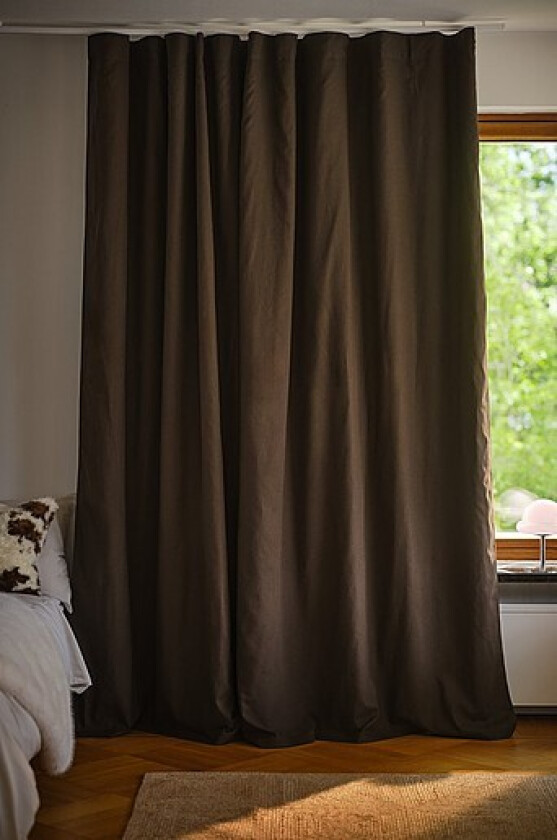 MELANIE mørkleggingsgardin lin 1-lengde ekstra bred