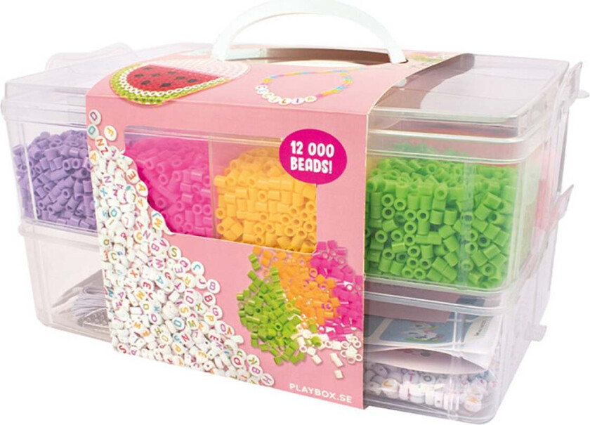 Hobbyveske Kreativ 12000 Stk - Perler & Perlebrett