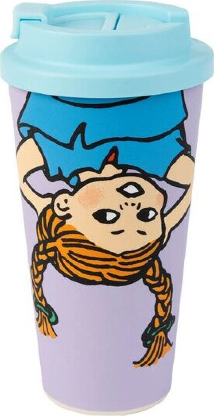 Pippi take away kopp 45 cl lilla