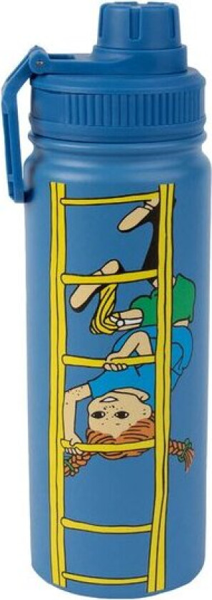 Pippi termoflaske 0,55L Pippi stige blå