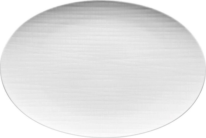 Mesh serveringsfat 34 cm hvit