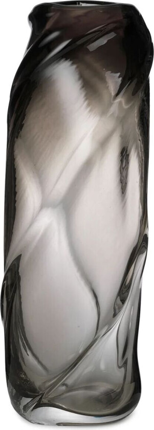 Water Swirl vase Smoked grey