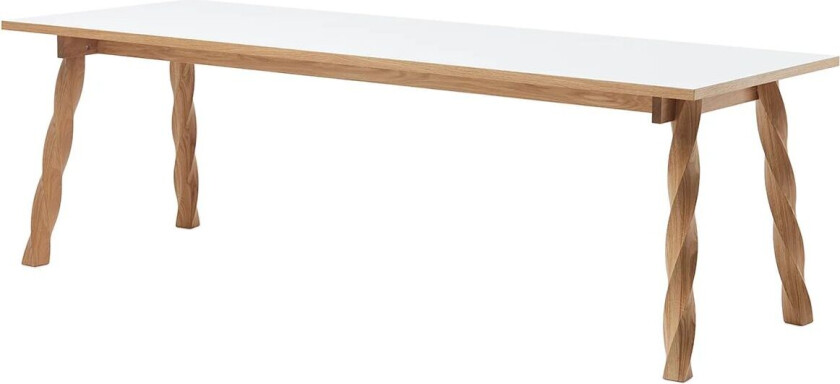 Twist spisebord Eik-hvit