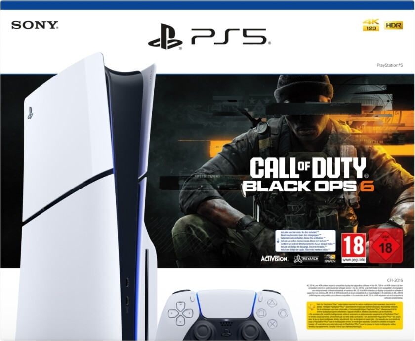 PlayStation 5 Slim-konsoll – Call of Duty: Black Ops 6-pakke