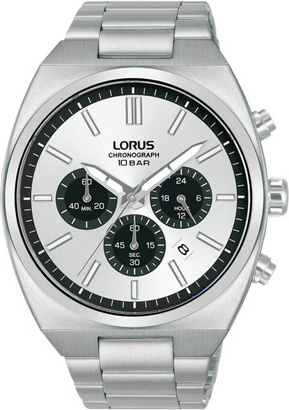Sports Chronograph RT369KX9 - Kvarts - Sølv - Herreklokker - Rustfritt stål - ledd m/pin - Mineral