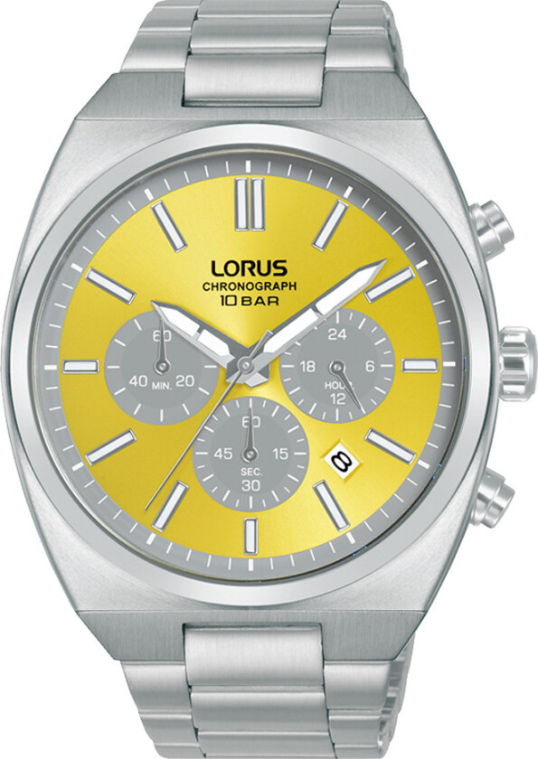 Sports Chronograph RT367KX9 - Kvarts - Sølv - Herreklokker - Rustfritt stål - ledd m/pin - Mineral