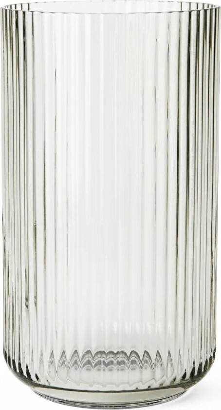 Lyngby vase glass smoke 31 cm