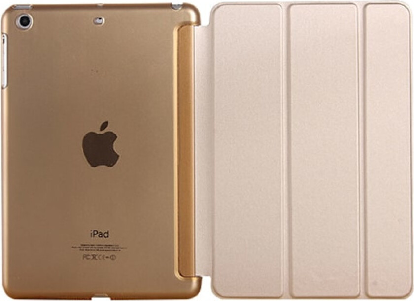 2018/2017 iPad 9.7 5./6. generasjon - Slankt lett smart deksel stativveske med gjennomsiktig frostet bakside Passer iPad 9.7 tommer