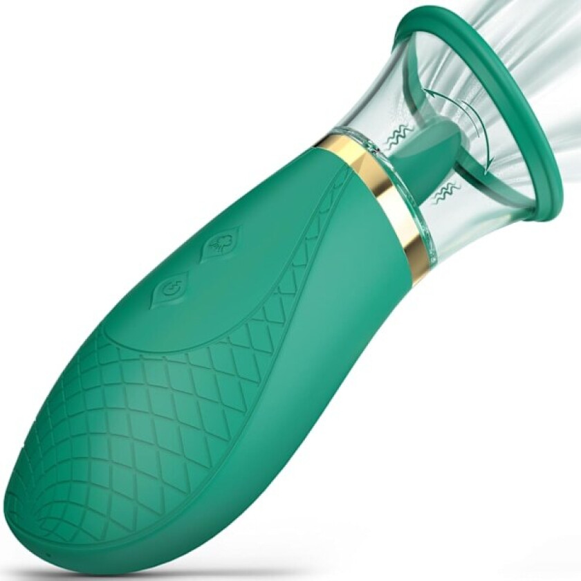 Klinatorisk Sugerende Vibrator Sexleketøy, 3 Sugende 9 Likkende Moduser Nippler Klittsuger for Rask Orgasme, Tungevibratorer Voksenleketøy